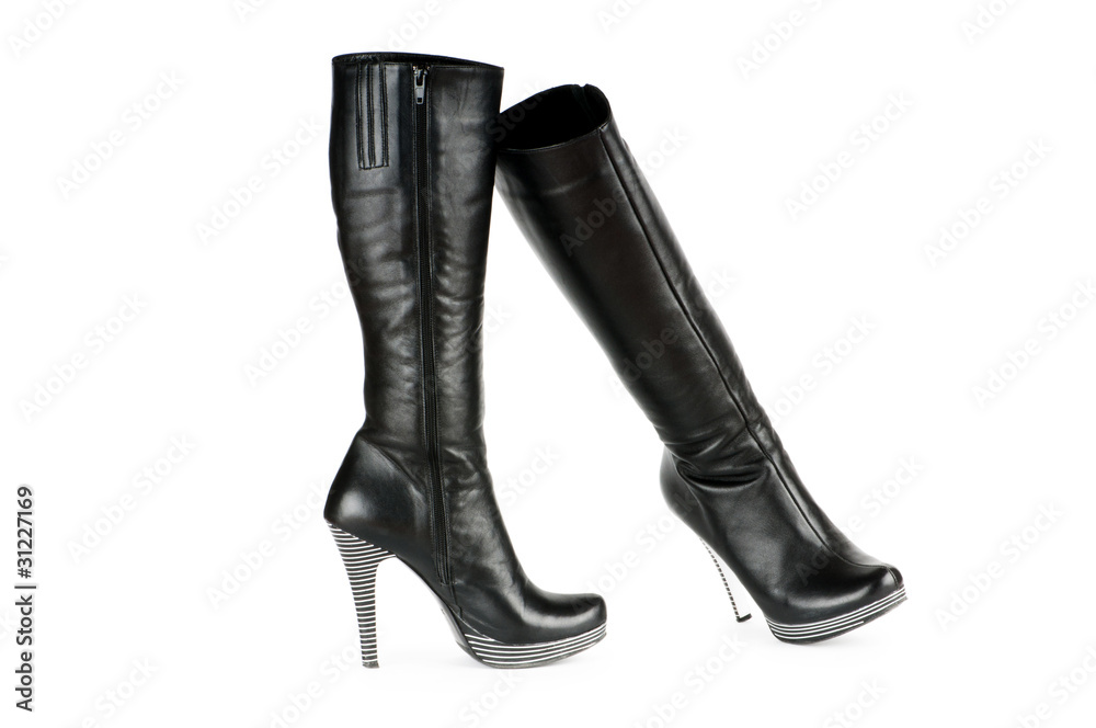 Fashion concept with woman top boots