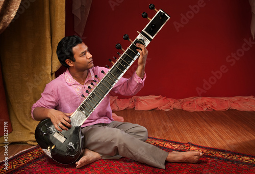 Handsome Sitar Player