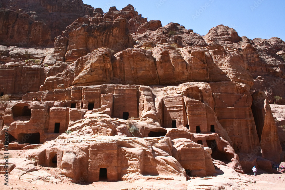 Petra in Jordan - city carved out of the rock