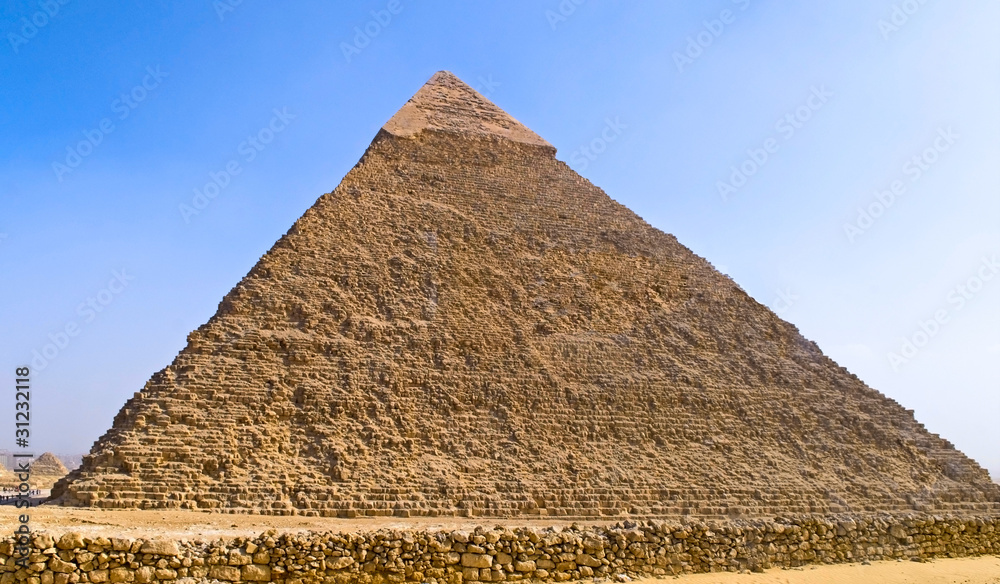 the Khafre pyramid of Giza, Egypt