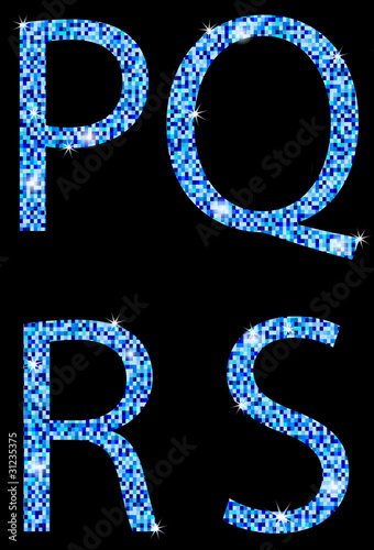 P,Q,R,S,letras del abecedario