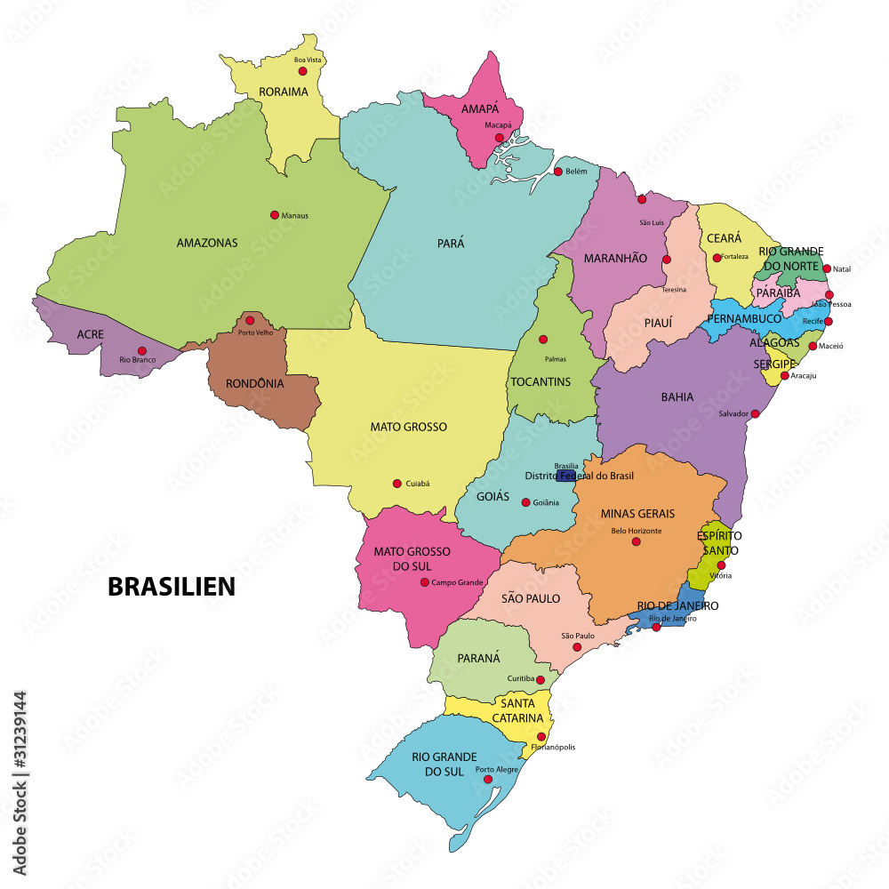 Brasilien Karte