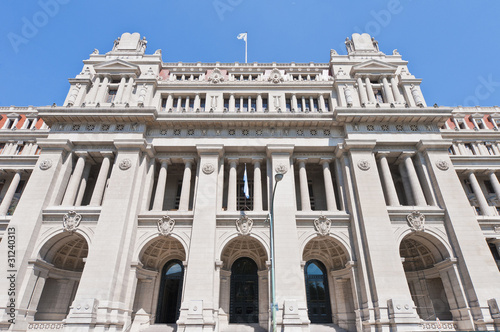 Palace of Justice facade at Tribunales square