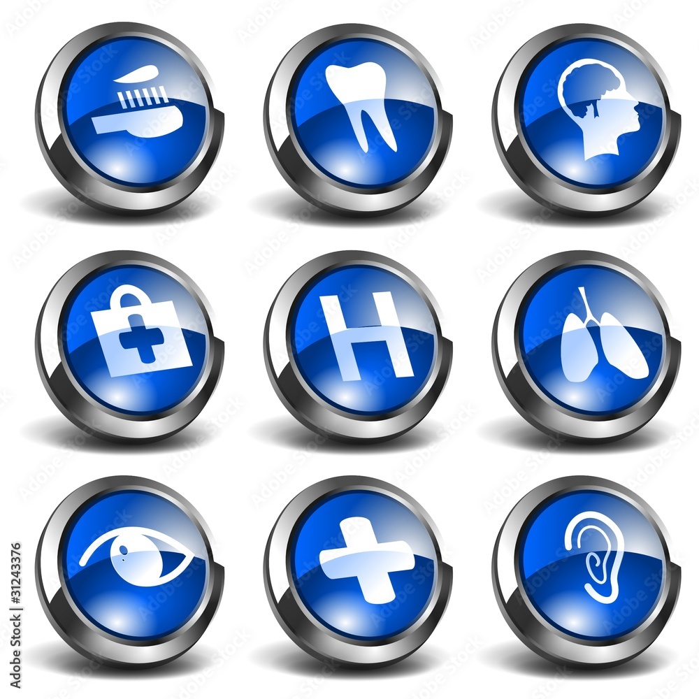 3D Health and Medical Icons Set 2 3D Health and Medical Icons Set 2