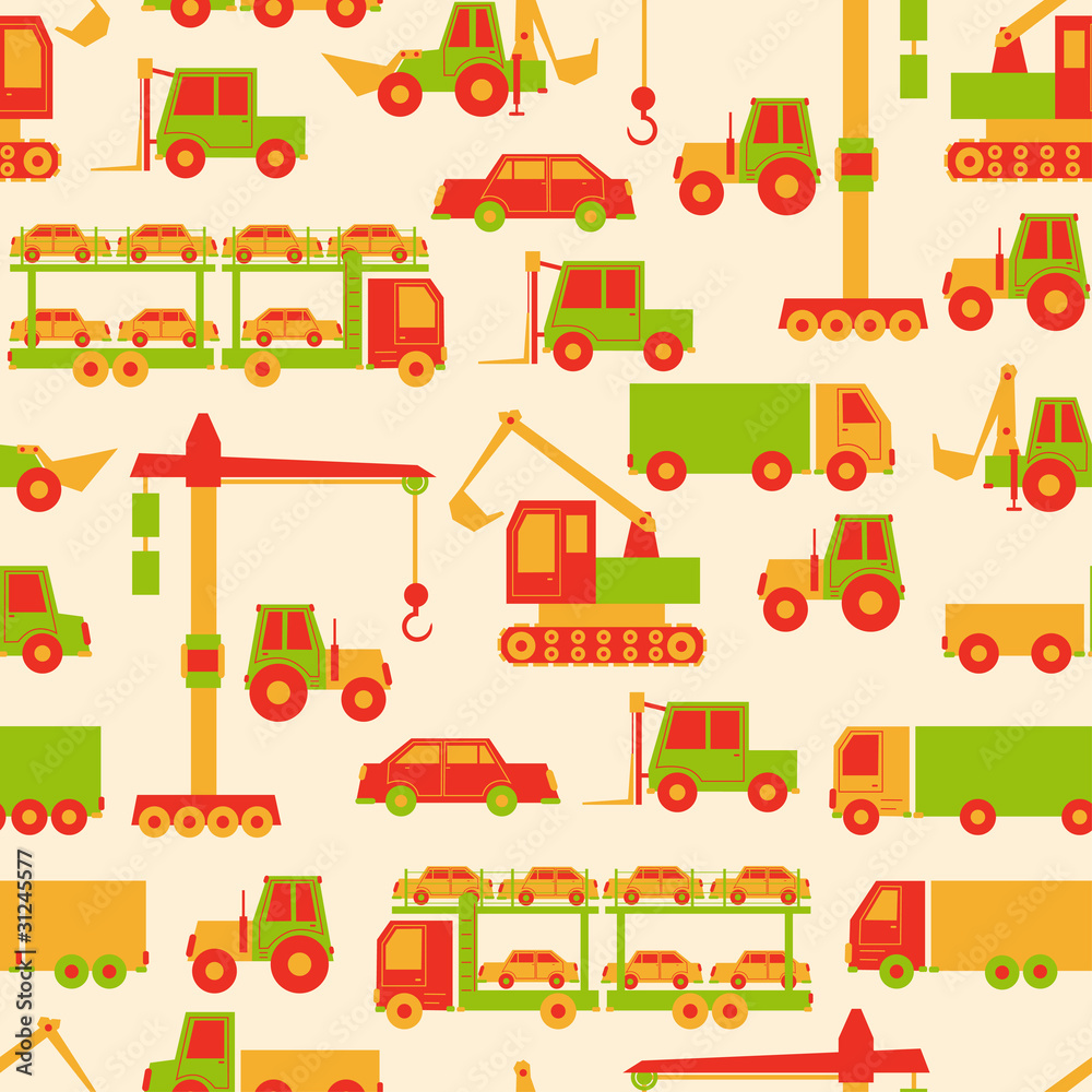 Cartoon cars pattern Cartoon cars pattern