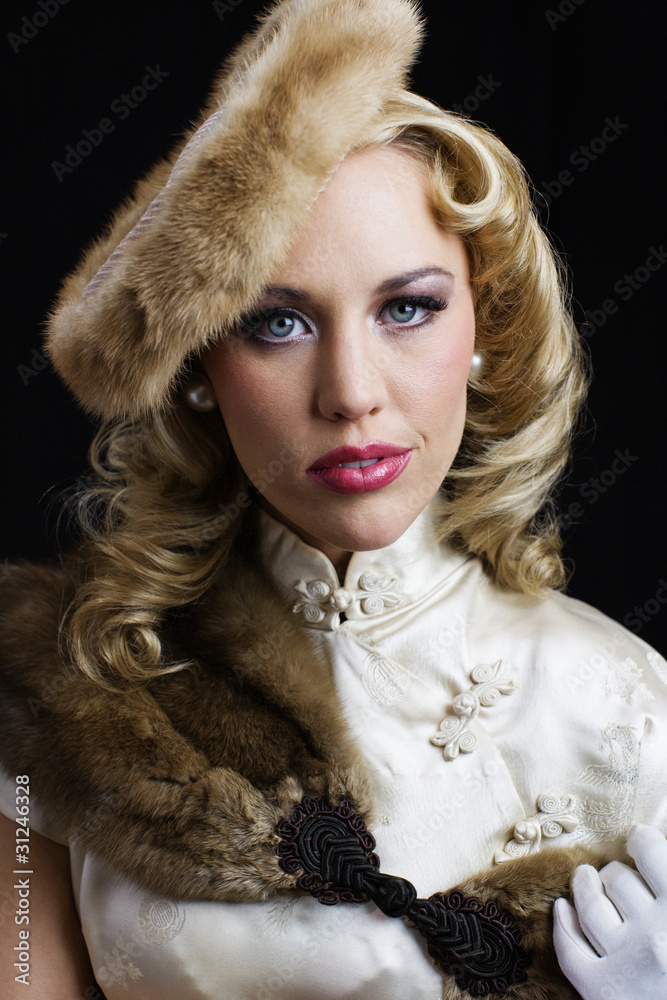 Woman posing