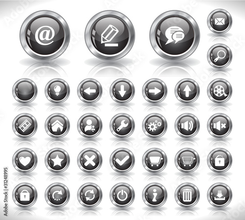 Buttons for web. Vector.