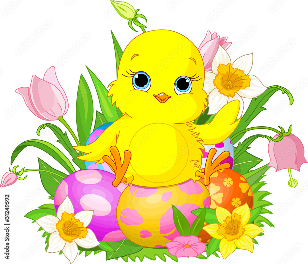 Fototapeta premium Happy Easter chick