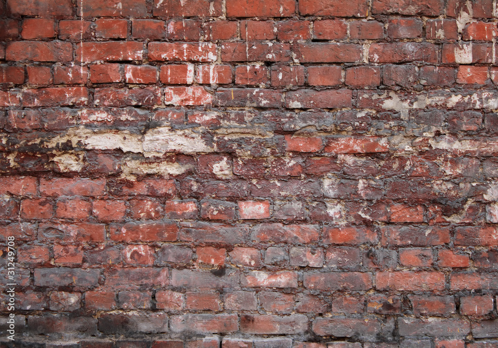 Naklejka premium Grunge old brick wall