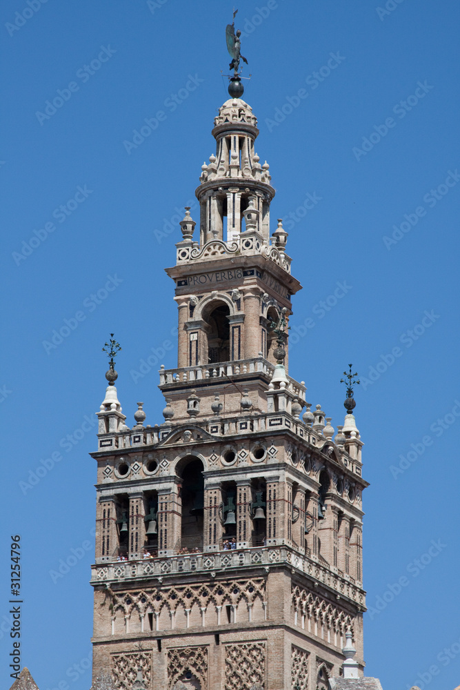 La Giralda Sevilla - Turm Nahaufnahme
