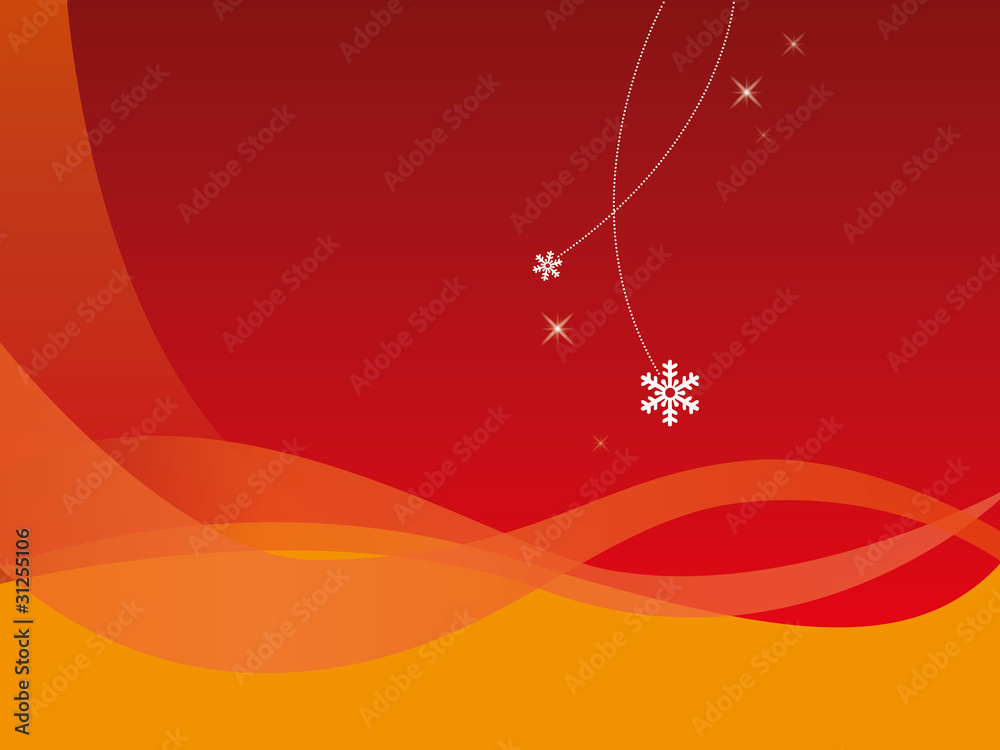 Hintergrund dynamische Wellen Schnee - rot orange Hintergrund dynamische Wellen Schnee - rot orange
