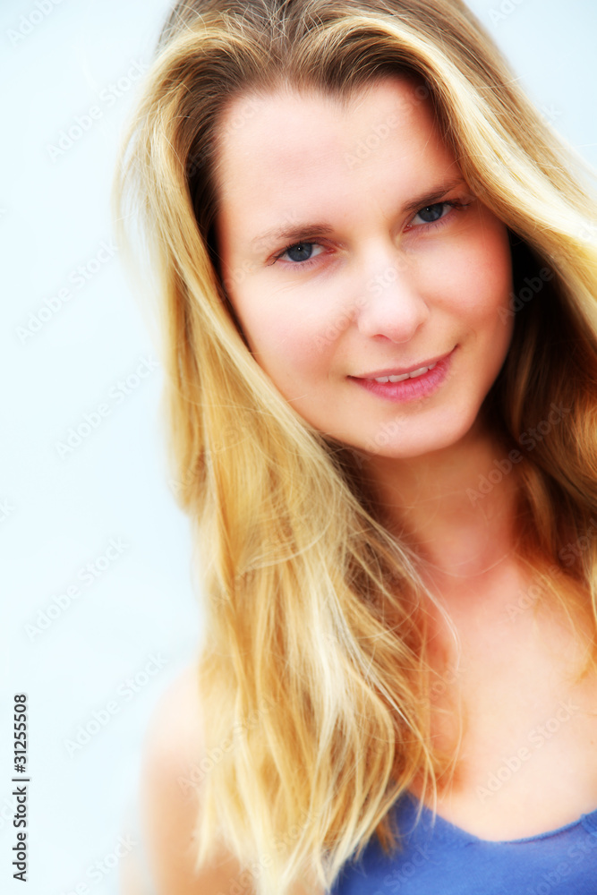 Portrait of beautiful blond woman Portrait of beautiful blond woman