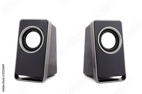 two computer speakers photo