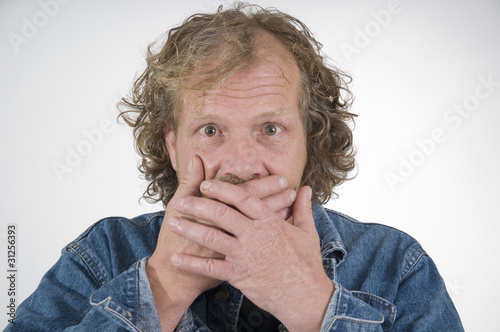 Obraz w ramie silent man