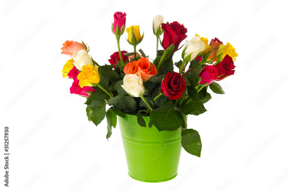 Colorful bouquet roses Colorful bouquet roses