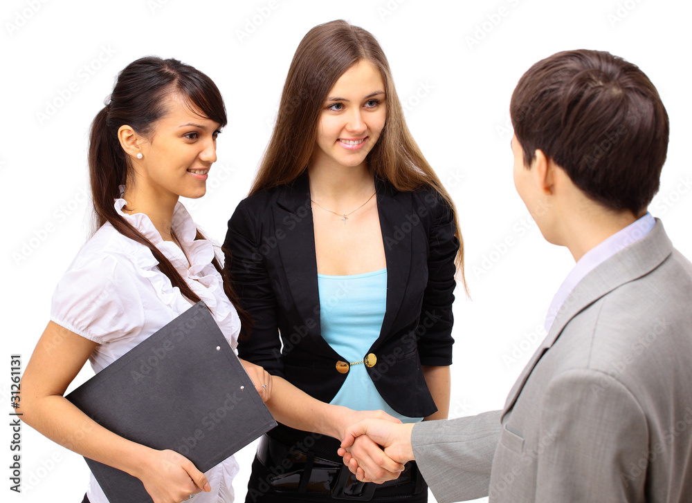 Business group meeting portrait - business people Business group meeting portrait - business people