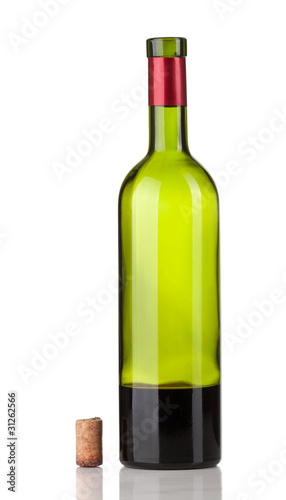 Empty wine bottle
