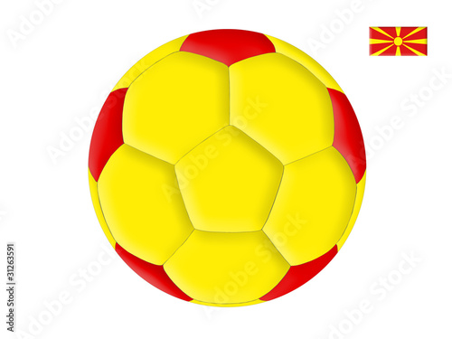 Ball in colors of the flag of Macedonia