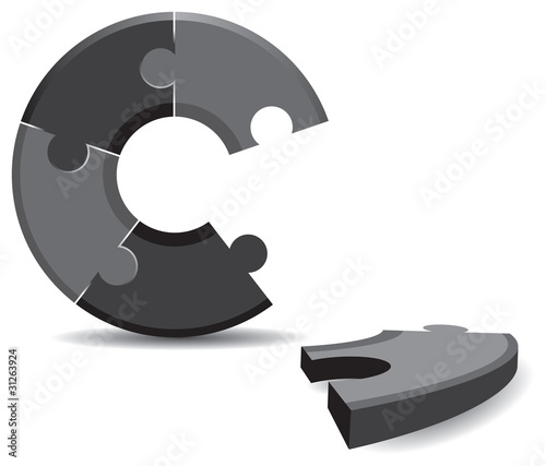 black jigsaw