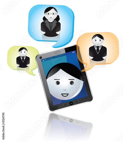 tablette tactile et reseaux sociaux