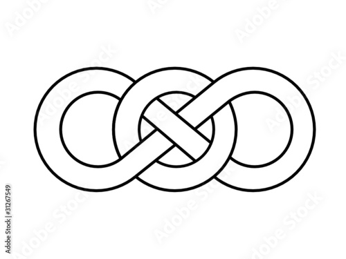 Figure of Eight Celtic Knot (Irish Design Pattern Infinite)