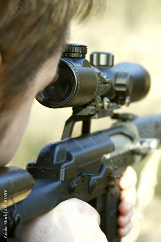 sniper aiming