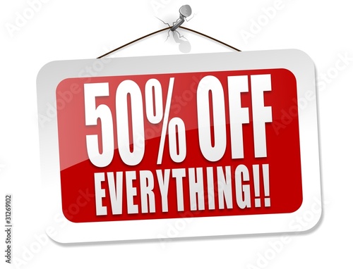 50% off everything photo