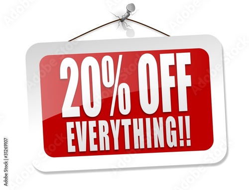 20% off everything photo