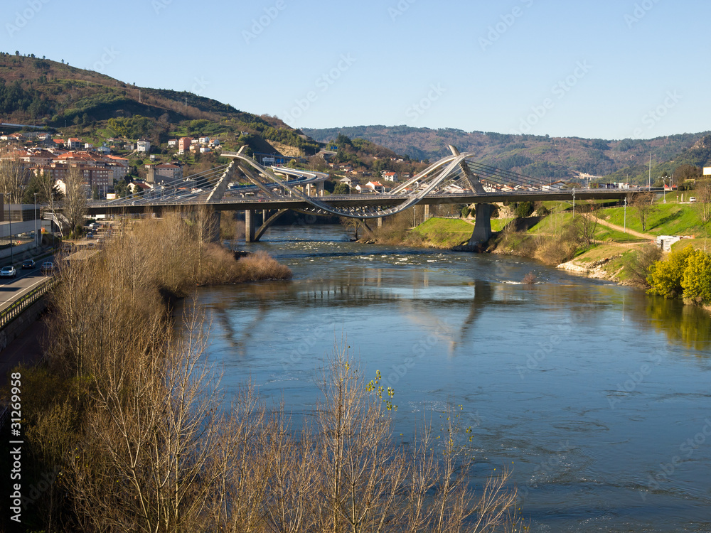 Bridge in Mino river in Ourense