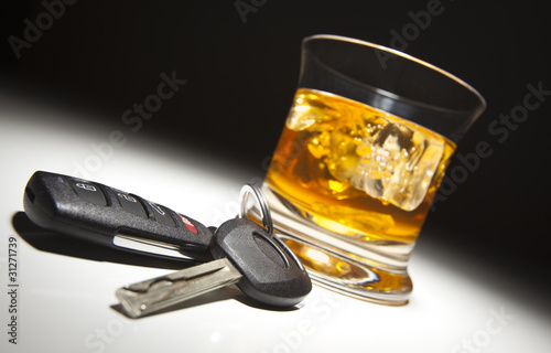 Alcoholic Drink and Car Keys photo