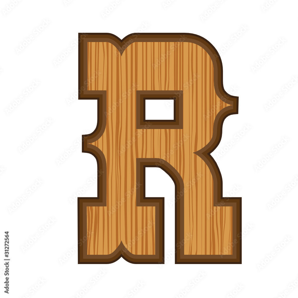 Western letter R Stock Vector | Adobe Stock