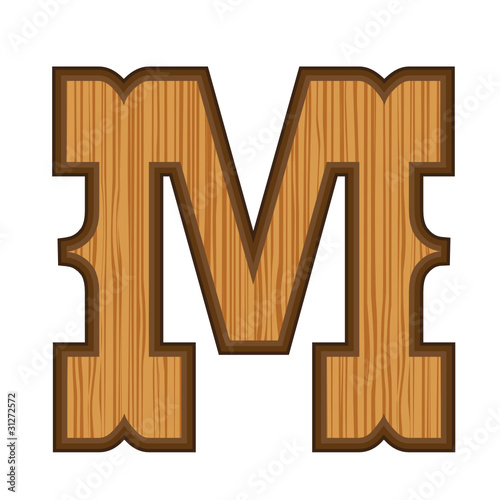 Western letter M photo