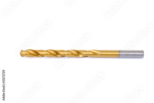 drill bit over a white background