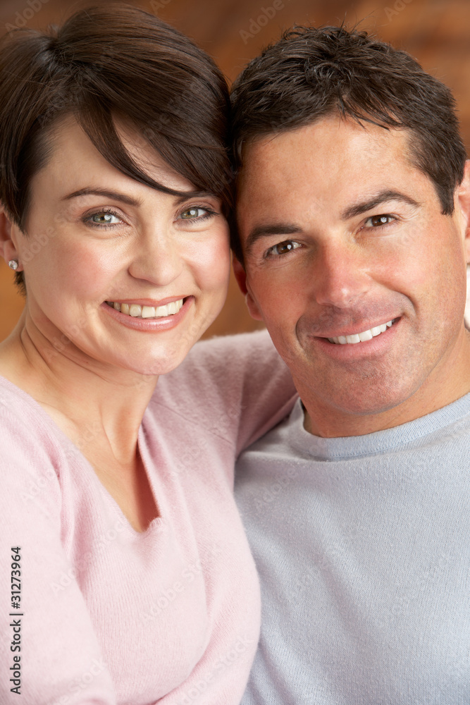 Portrait Of Romantic Young Couple