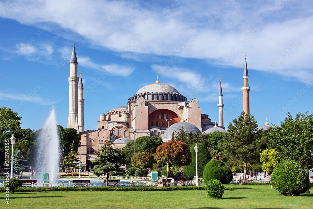 Fototapeta premium Hagia Sophia a museum as a world wonder