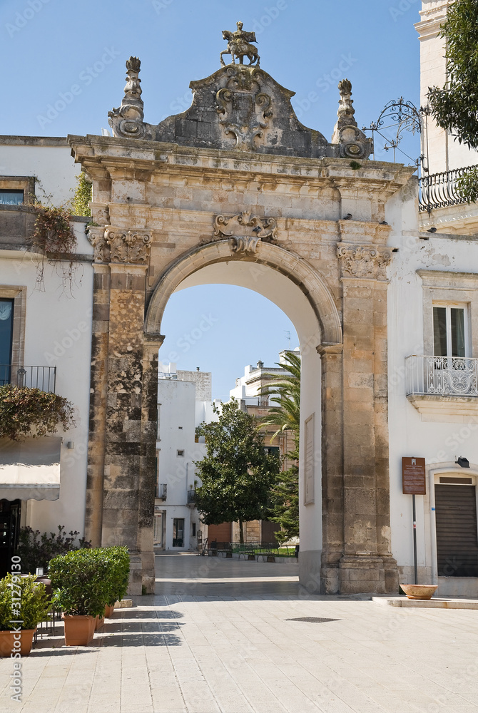 St. Stefano Gate. Martina Franca. Apulia.