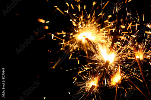 yellow sparkler