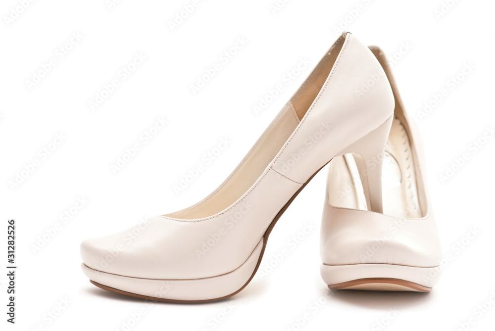 Pair of white shoes