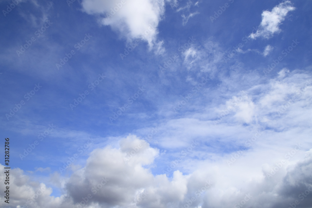 青空と白い雲 青空と白い雲