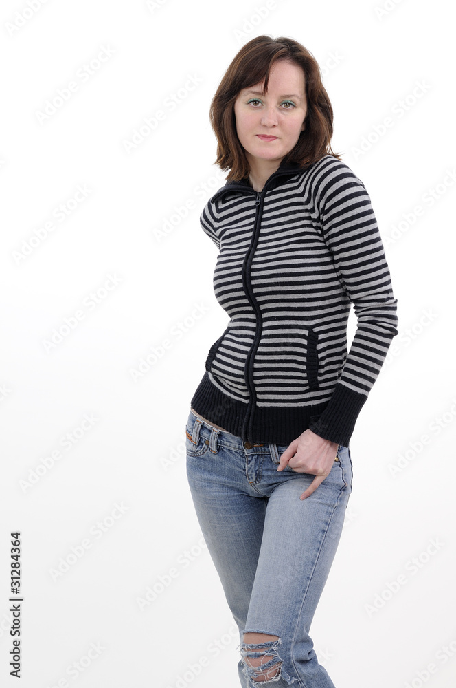 Fototapeta premium attractive girl posing
