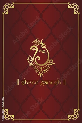 traditional Hindu wedding card