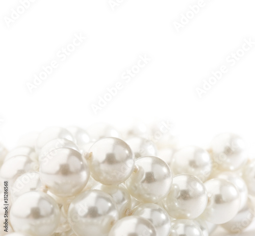 Pearl isolated on white