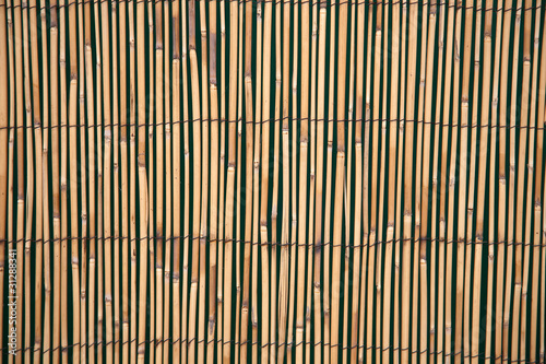 Fototapeta Naklejka Na Ścianę i Meble -  Bamboo Fence Panel Background