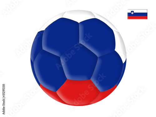 Ball in colors of the flag of Slovenia