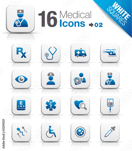 White Squares - medical icons 02