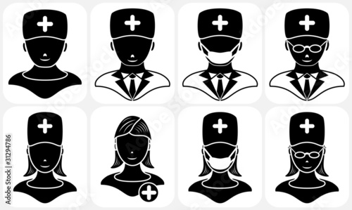 Eight medical icons