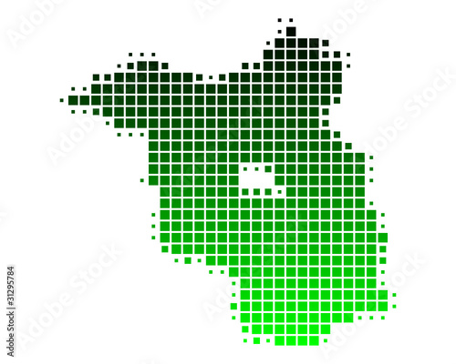 Karte von Brandenburg
