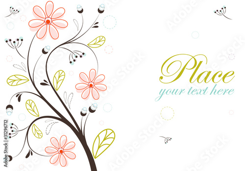 Decorative floral background