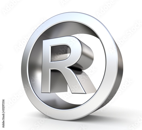 3d metal trademark