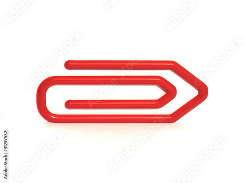 Large Red Paperclip Arrow